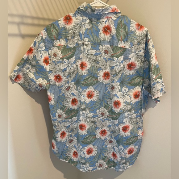Crown & Ivy Floral Summer Hawaiian Short Sleeve Button Down Mens Size Large - Picture 3 of 5